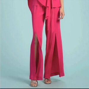 Trina Turk Genie Pink Front Slit Lounge Pants